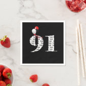 第91回誕生日パーティー風船 スタンダードカクテルナプキン (インサイチュ)