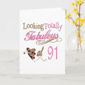 第91誕生日 カード (黄色い花)