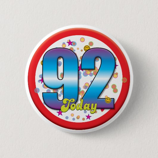 第92今日誕生日v2 缶バッジ (正面)