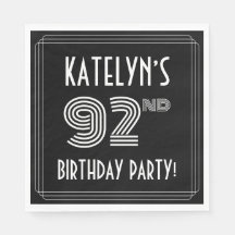 第92回バースデーパーティー：アールデコスタイル+名前をカスタムする