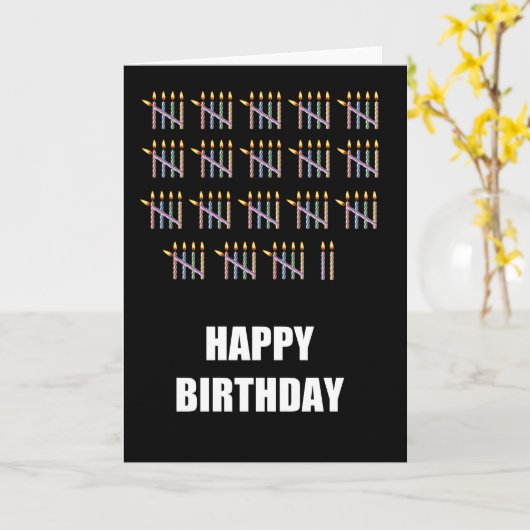 第92誕生日（ろうそくあり） カード (黄色い花)