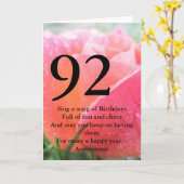 第92誕生日 カード (黄色い花)