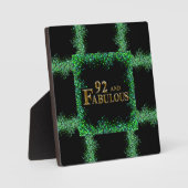 第92誕生日 フォトプラーク (正面)