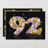 第92開花した手紙を持つ誕生会、 招待状 (正面/裏面)