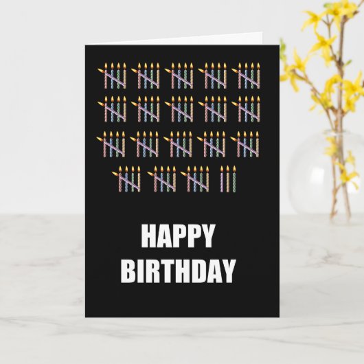 第93回誕生日(ろうそく) カード (黄色い花)