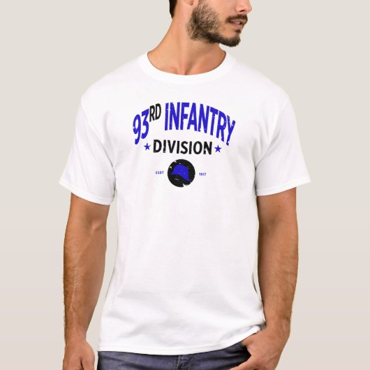 第93歩兵師団「ブルーヘルメット」 Tシャツ (正面)