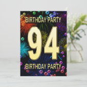 第94回バースデーパーティー招待花火大会 招待状 (スタンド正面)