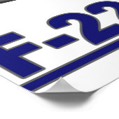 第94戦隊F-22ラプタープリント ポスター (角)