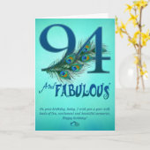 第94誕生日のテンプレートカード カード (黄色い花)