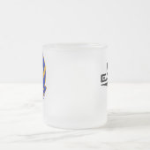 第95カスタムなコーヒー・マグw/callの印 フロストグラスマグカップ (中央)