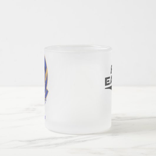 第95カスタムなコーヒー・マグw/callの印 フロストグラスマグカップ (中央)