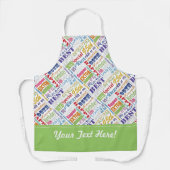 第95回バースデーパーティーパーソナライズされたプレゼント エプロン (正面)