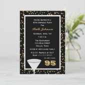 第95回バースデーパーティー招待95と紙吹雪 招待状 (スタンド正面)