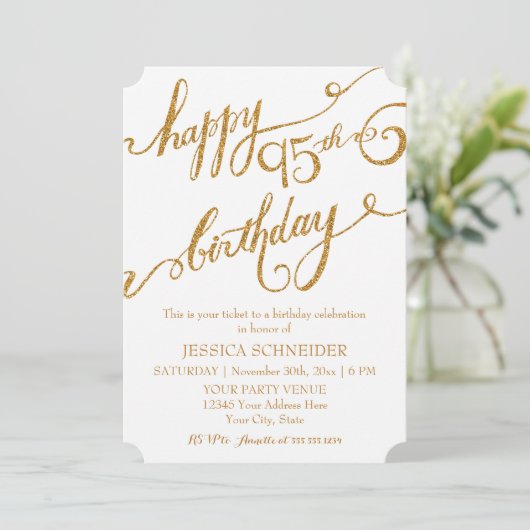 第95回第95回誕生日パーティーお祝い 招待状 (スタンド正面)