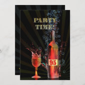 第95回誕生日パーティーの招待状 招待状 (正面/裏面)