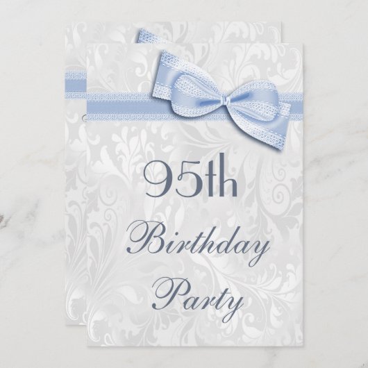 第95回誕生日パーティーダマスクとボウフェイク氏 招待状 (正面/裏面)