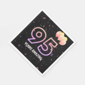 第95回誕生日パーティー風船と紙吹雪 スタンダードランチョンナプキン (角)