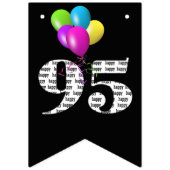 第95回誕生日パーティー風船 バンティングフラッグ (第3の旗)