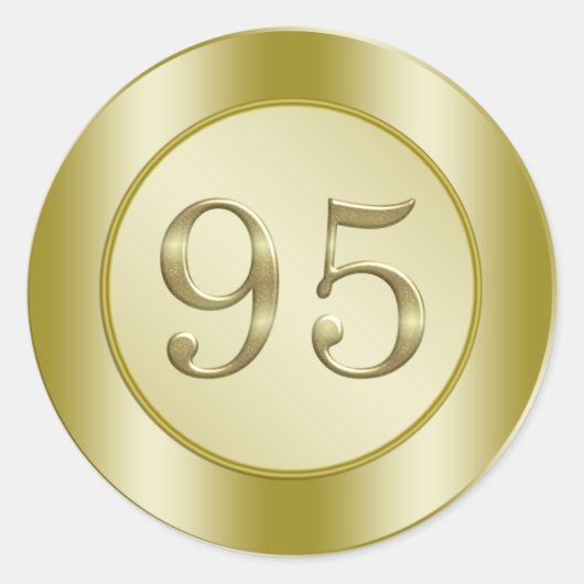 第95回誕生日パーティー ラウンドシール (正面)