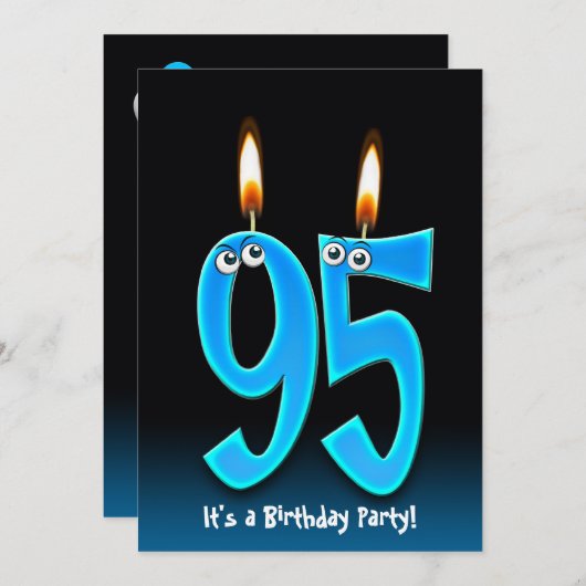 第95回誕生日パーティー 招待状 (正面/裏面)