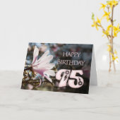 第95誕生日とマグノリア カード (黄色い花)