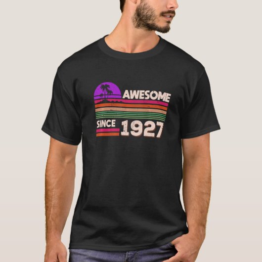 第95誕生日女子1927素晴らし年以来 Tシャツ (正面)