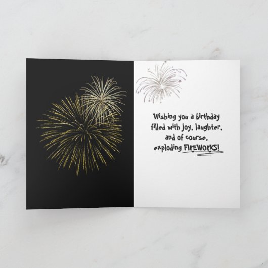 第95誕生日花火 カード (内部)