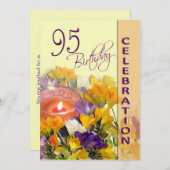 第95誕生祝いのパーティの招待状 招待状 (正面/裏面)