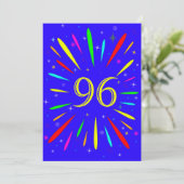 第96回バースデーパーティーの招待状の爆発 招待状 (スタンド正面)