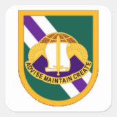 第96回民事大隊フラッシュ/DUIスタンプ スクエアシール (正面)