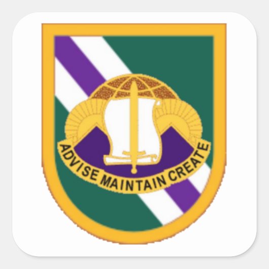 第96回民事大隊フラッシュ/DUIスタンプ スクエアシール (正面)