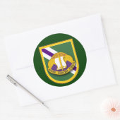 第96民事のBn. -空輸の抜け目がないステッカー ラウンドシール (封筒)