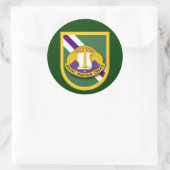 第96民事のBn. -空輸の抜け目がないステッカー ラウンドシール (バッグ)