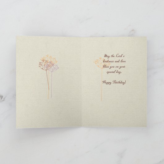 第97世誕生日の山草 カード (内部)