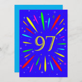 第97回バースデーパーティーの招待状の爆発 招待状 (正面/裏面)