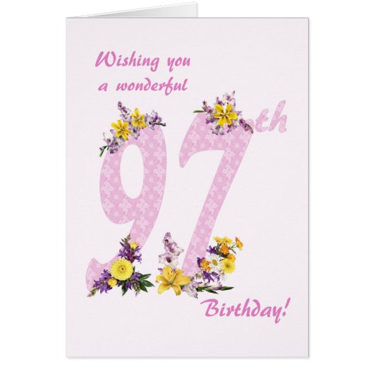 第97誕生日花飾数 (正面)