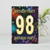 第98回バースデーパーティー招待花火大会 招待状 (スタンド正面)