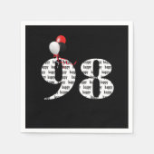 第98回誕生日パーティー風船 スタンダードカクテルナプキン (正面)