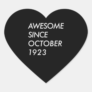 第98誕生日 |1923素晴らし年10月以降 ハートシール
