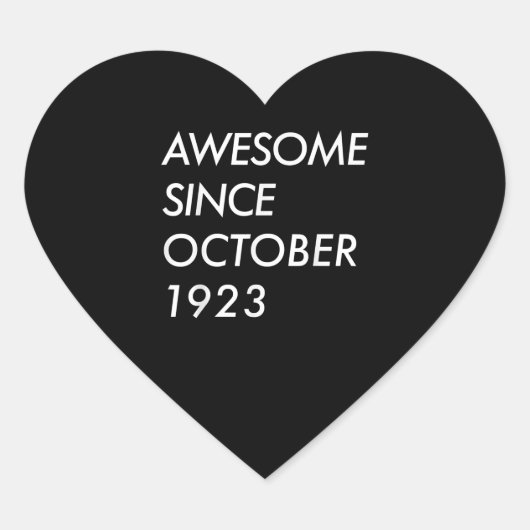 第98誕生日 |1923素晴らし年10月以降 ハートシール (正面)