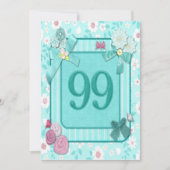 第99回バースデーパーティーの招待状 招待状 (正面)