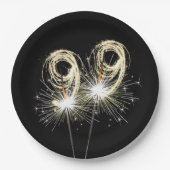 第99回バースデーパーティースパーカーズオンブラック ペーパープレート (正面)