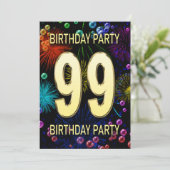 第99回バースデーパーティー招待花火大会 招待状 (スタンド正面)