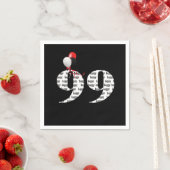 第99回誕生日パーティー風船 スタンダードカクテルナプキン (インサイチュ)