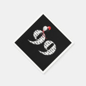 第99回誕生日パーティー風船 スタンダードカクテルナプキン (角)