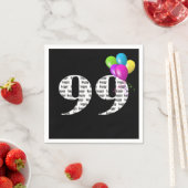 第99回誕生日パーティー風船 スタンダードカクテルナプキン (インサイチュ)