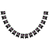 第99回誕生日パーティー風船 バンティングフラッグ (全)