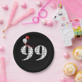 第99回誕生日パーティー風船 ペーパープレート (パーティー)
