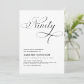 第990回エレガント脚本ミニマル誕生日 招待状 (スタンド正面)