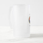 第9 Infのベトナムによって曇らされるマグ フロストグラスビールジョッキ (正面左)